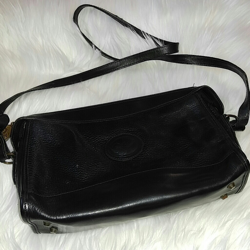 Vintage Michael Rome Black Crossbody Leather Purse